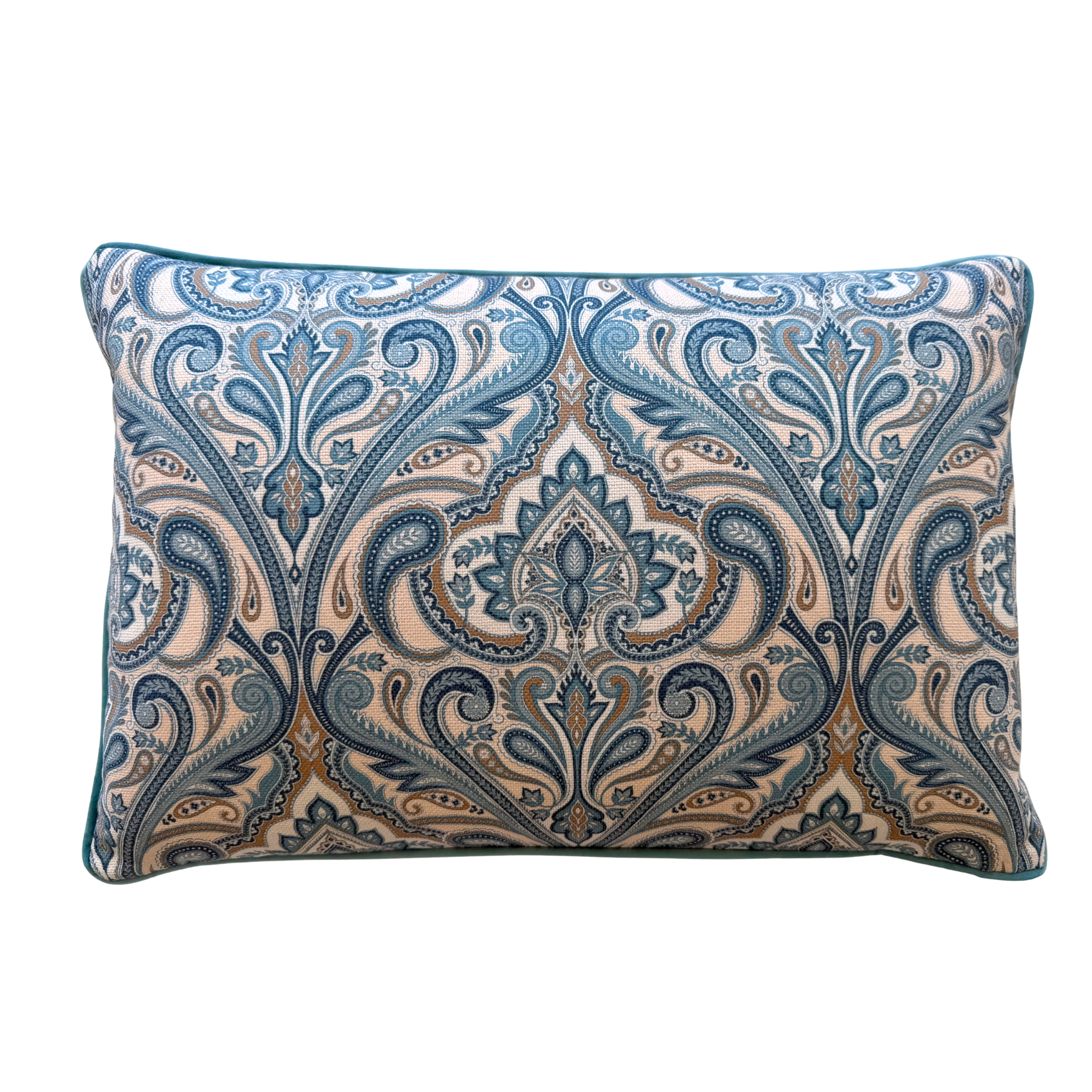 Bleu Paisley Cushion Cover 40x60cm - LUXE AND BEAU