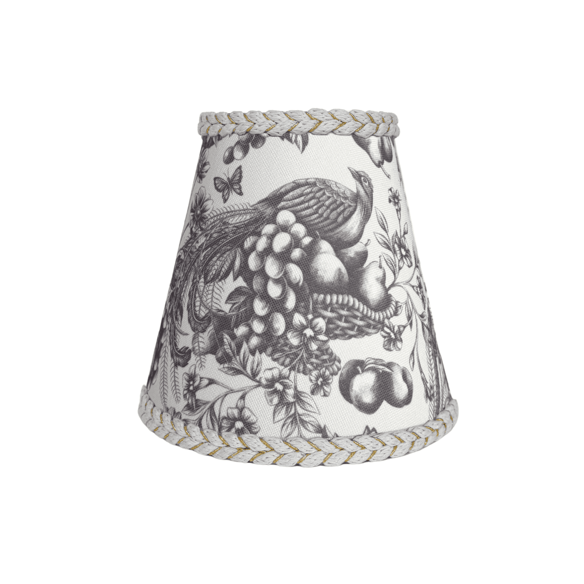 Black Toile Lamp Shade - LUXE AND BEAU