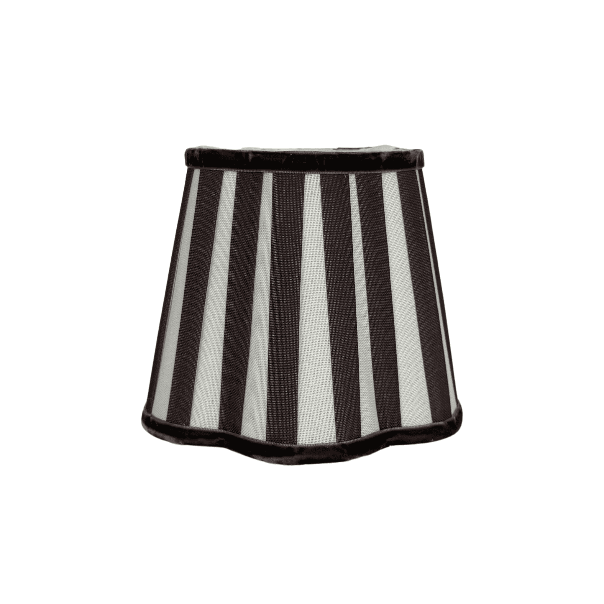 Black Stripe Scallop Lamp Shade - LUXE AND BEAU