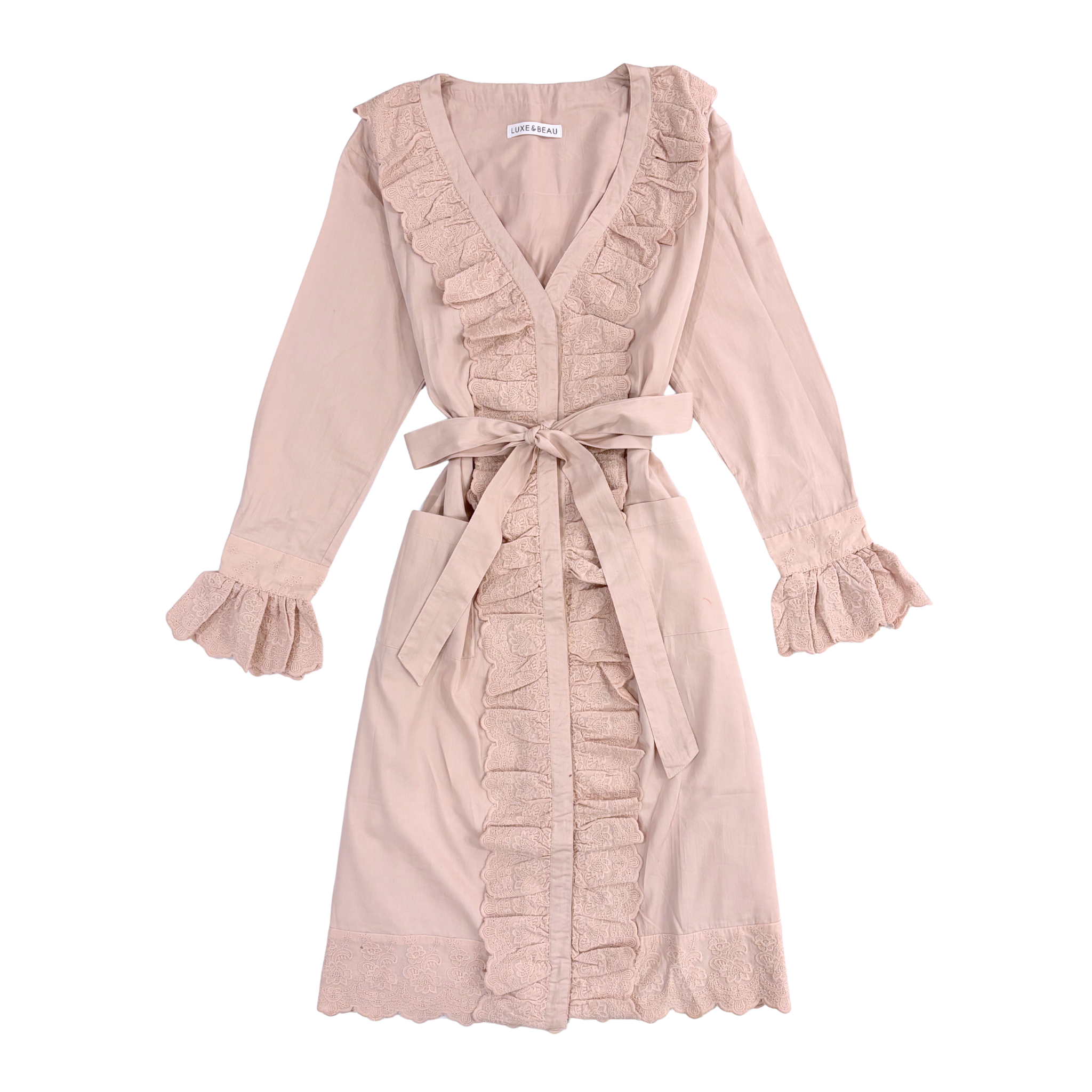 Rose Heirloom Lace Robe - LUXE AND BEAU