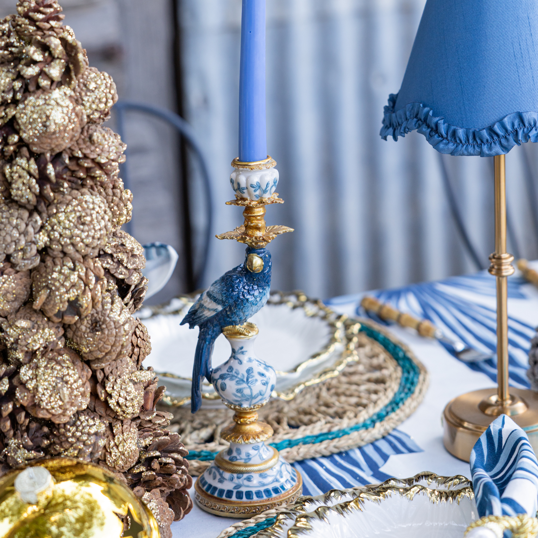 Brigitte Blue The Parrot (Set of 2) - LUXE AND BEAU
