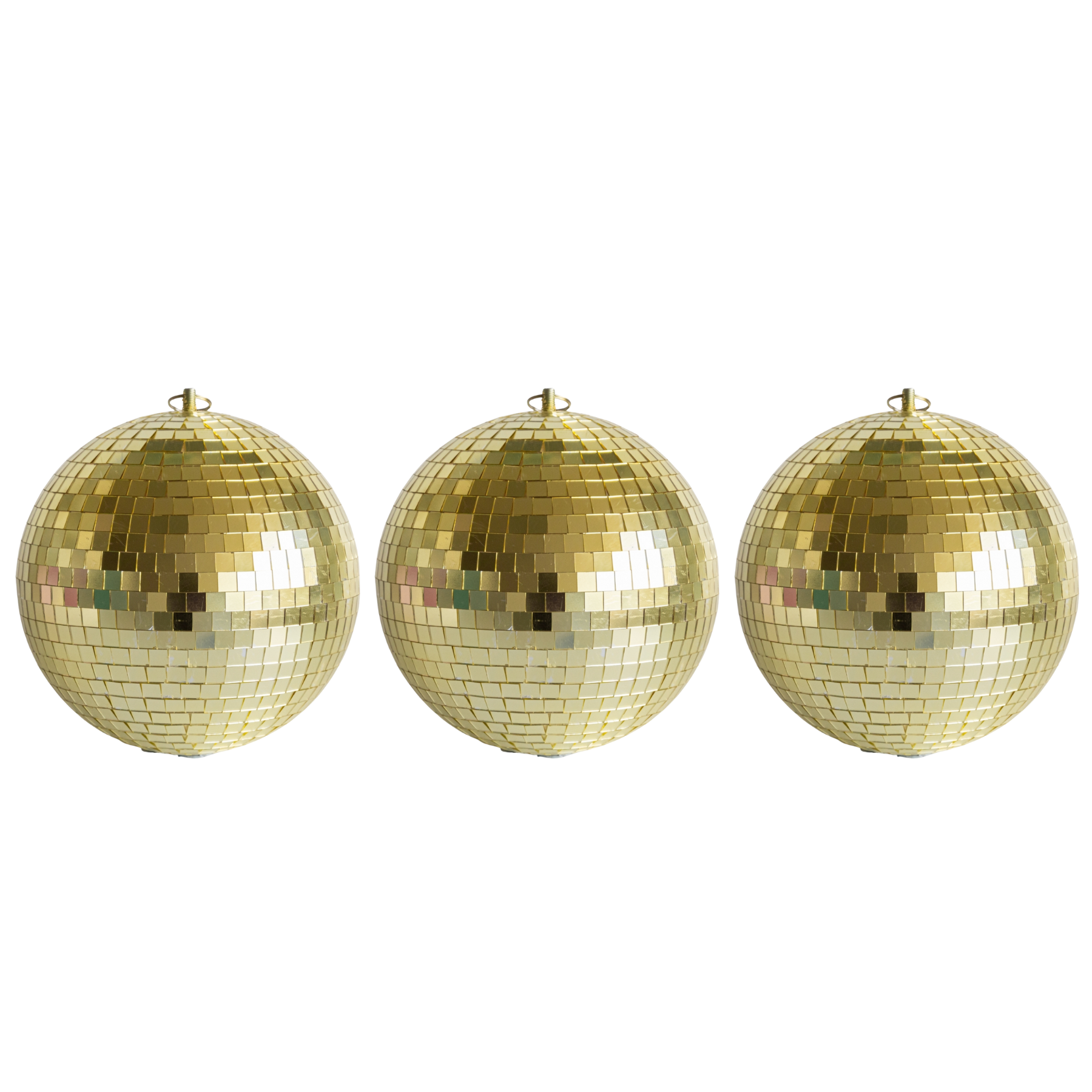 Gold Mirror Baubles (Set of 3) - LUXE AND BEAU