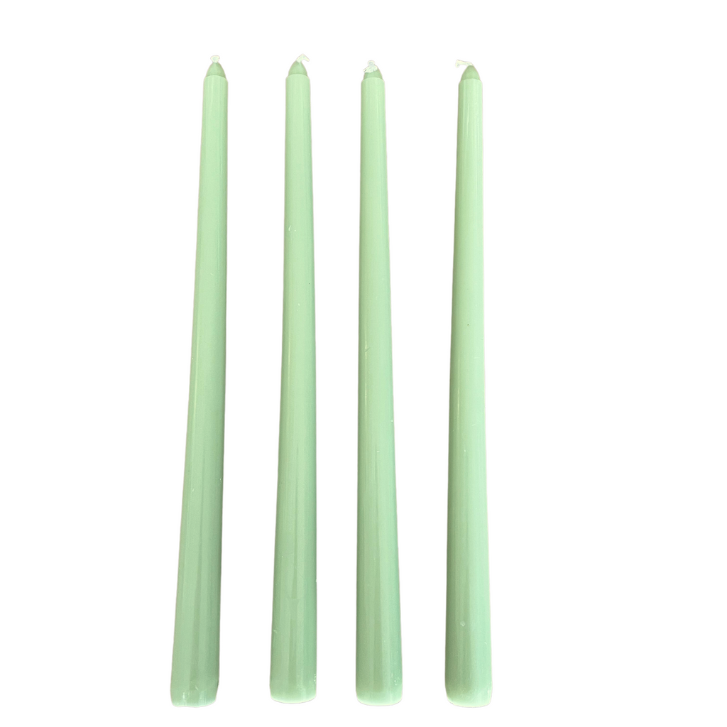 Buy Luxe Cushions & Linens - Celadon Tapered Candle (Set of 4) - By Luxe & Beau Designs 