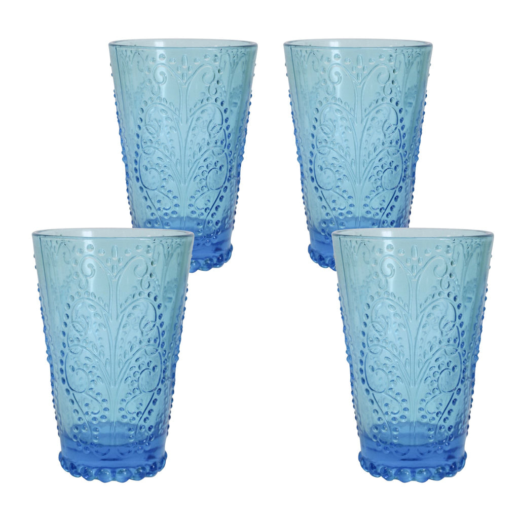 Buy Luxe Cushions & Linens - Azzurro Tumbler (Set of 4) - By Luxe & Beau Designs 