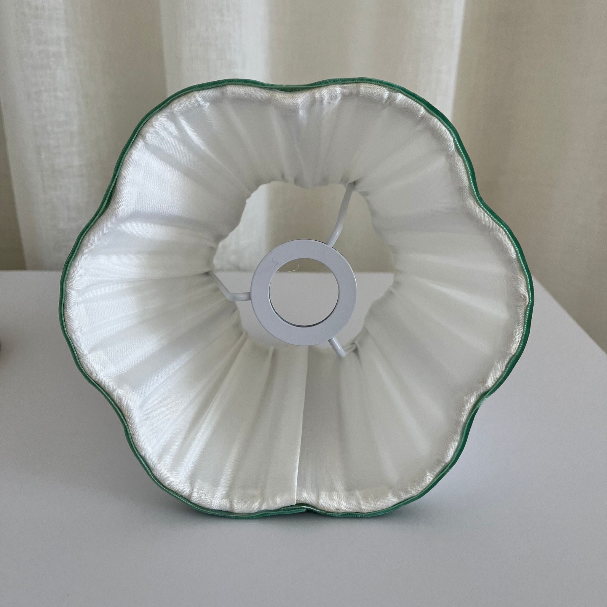 Buy Luxe Cushions & Linens - Green Scallop Shade USB Table Lamp - By Luxe & Beau Designs 