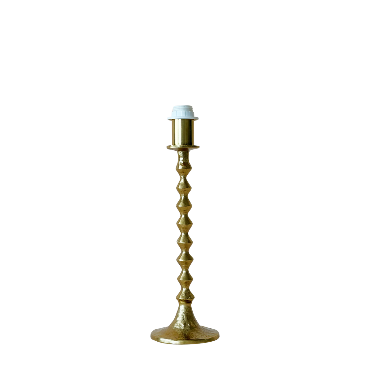 Gold hammered lamp base