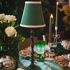 Verdant Green Braided Trim Lamp Shade - LUXE AND BEAU