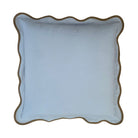 Buy Luxe Cushions & Linens - Pale Blue With Mocha Squiggle Cushion Cover - By Luxe & Beau Designs 