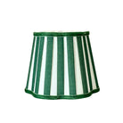 Green Stripe Scallop Lamp Shade - LUXE AND BEAU