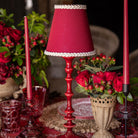 Rouge Braided Trim Lamp Shade - LUXE AND BEAU