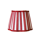 Red Stripe Scallop Lamp Shade - LUXE AND BEAU