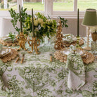 Verdant Green Fruit Toile Table Cloth - LUXE AND BEAU
