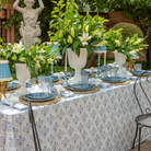 Blue Willow Trellis Napkins (Set of 4) - LUXE AND BEAU