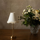 Ivory Scallop Ruffle Lamp Shade - LUXE AND BEAU