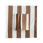 Mocha Stripe Napkins (Set of 4) - LUXE AND BEAU
