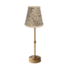 Olive Tapestry Lamp Shade & Gold Base - USB Table Lamp - LUXE AND BEAU