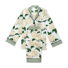 Cream Hydrangea Long Sleeve Pyjama Set - LUXE AND BEAU