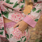 Pink Hydrangea Long Sleeve Pyjama Set - LUXE AND BEAU