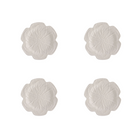 Buy Luxe Cushions & Linens - White Cabbage Side Plate (Set Of 4) - By Luxe & Beau Designs 