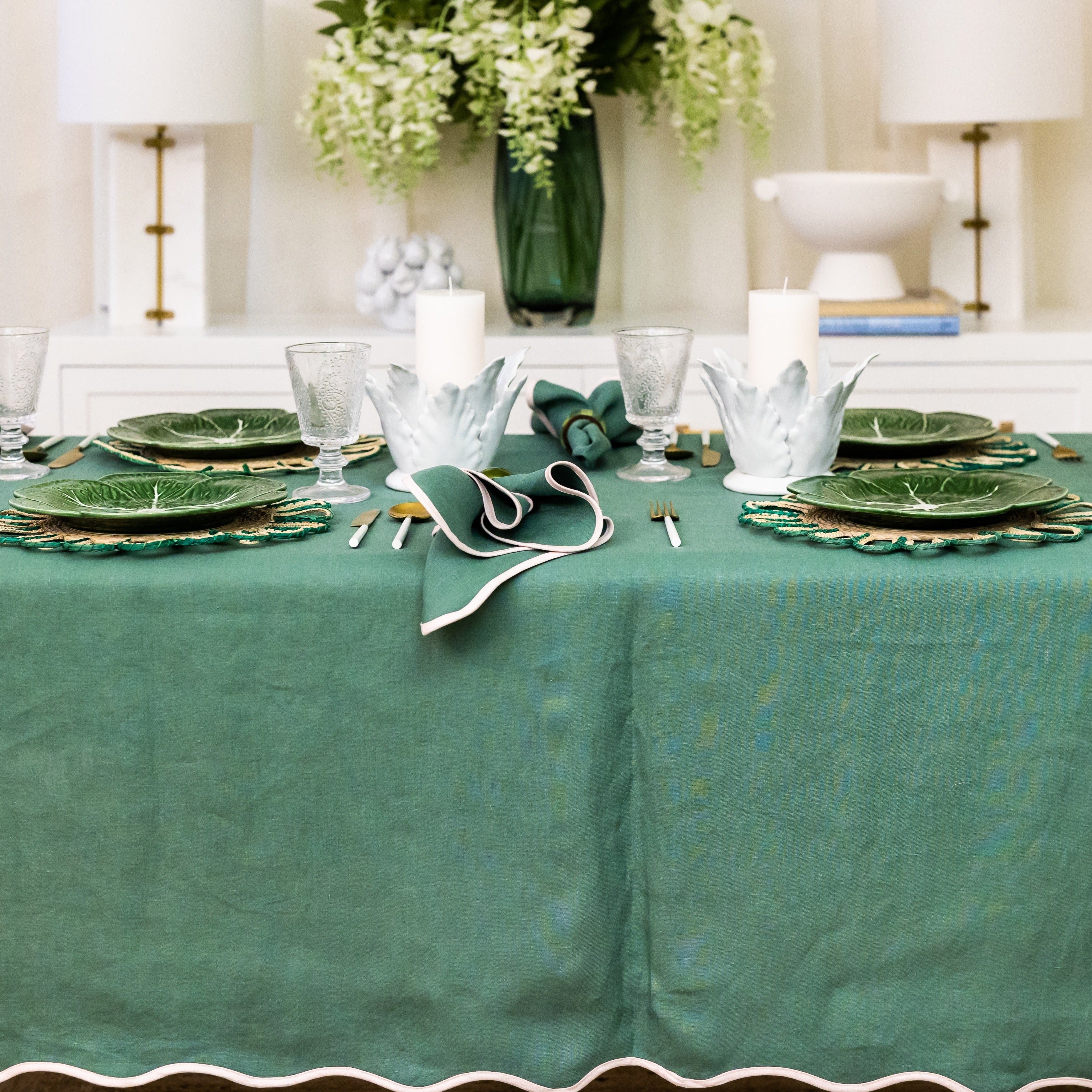 Green Cabbage Dinner Plate - LUXE AND BEAU