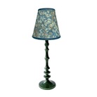 Navy Tapestry Lamp Shade & Verdant Green Base - Table Lamp - LUXE AND BEAU