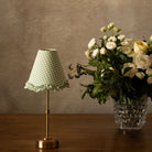 Apple Gingham Scallop Ruffle Lamp Shade - LUXE AND BEAU
