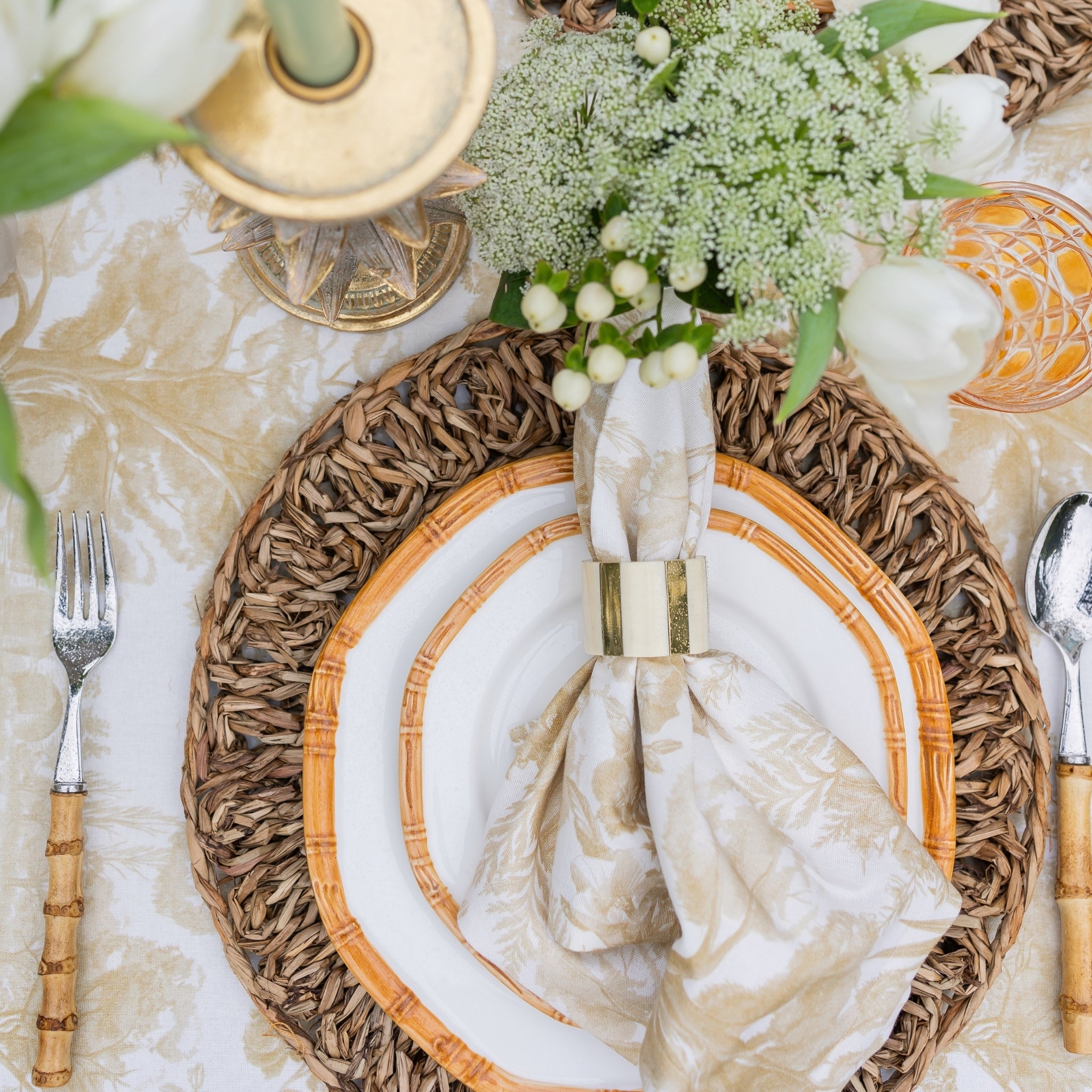 Avignon Toile Napkin Set (Set of 4) - LUXE AND BEAU