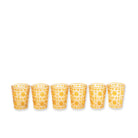 Amber Geometric Glass Tumblers (Set of 6) - LUXE AND BEAU