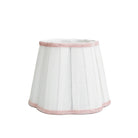 Pink Velvet Trim Scallop Lamp Shade - LUXE AND BEAU