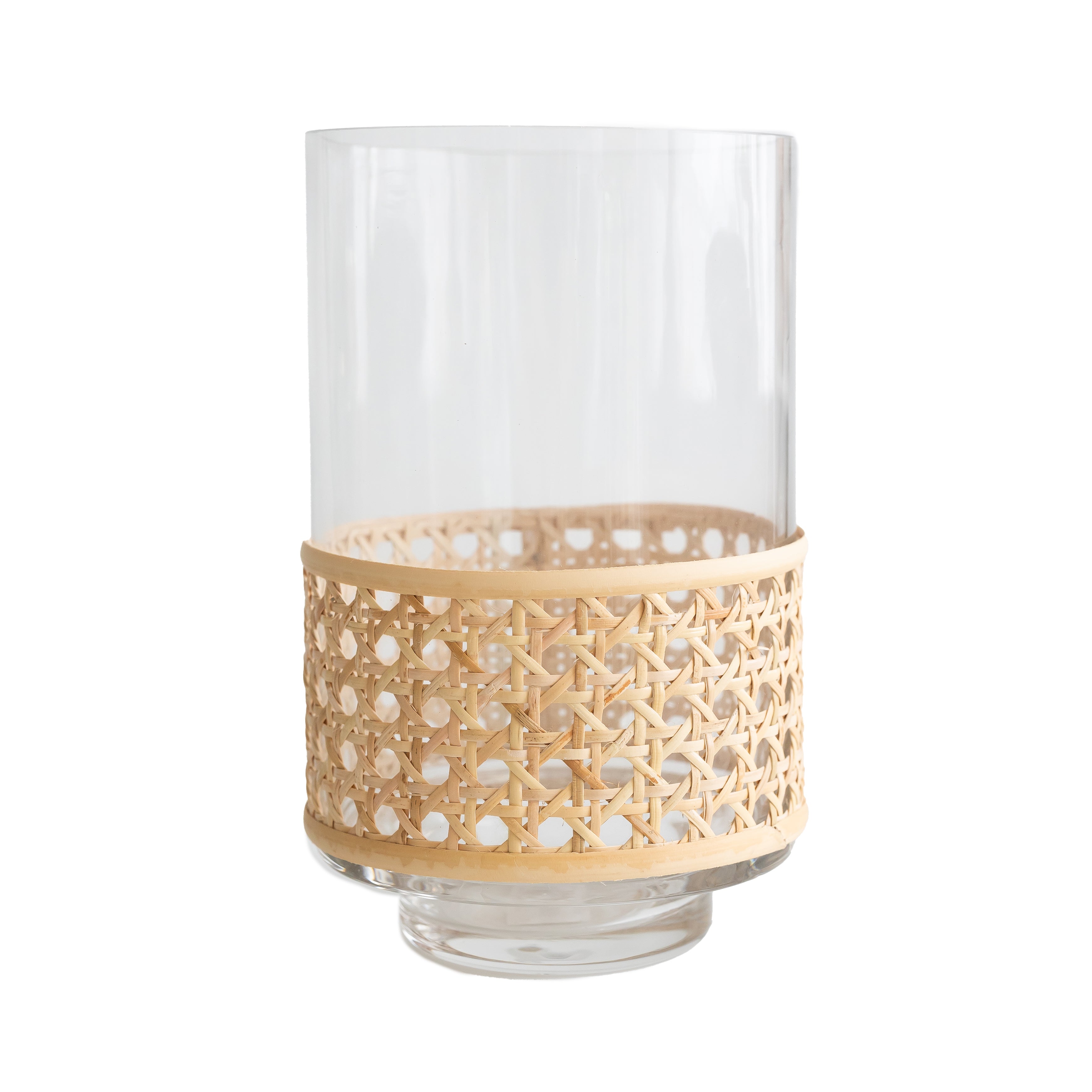 Olivia Rattan Vase Small - LUXE AND BEAU