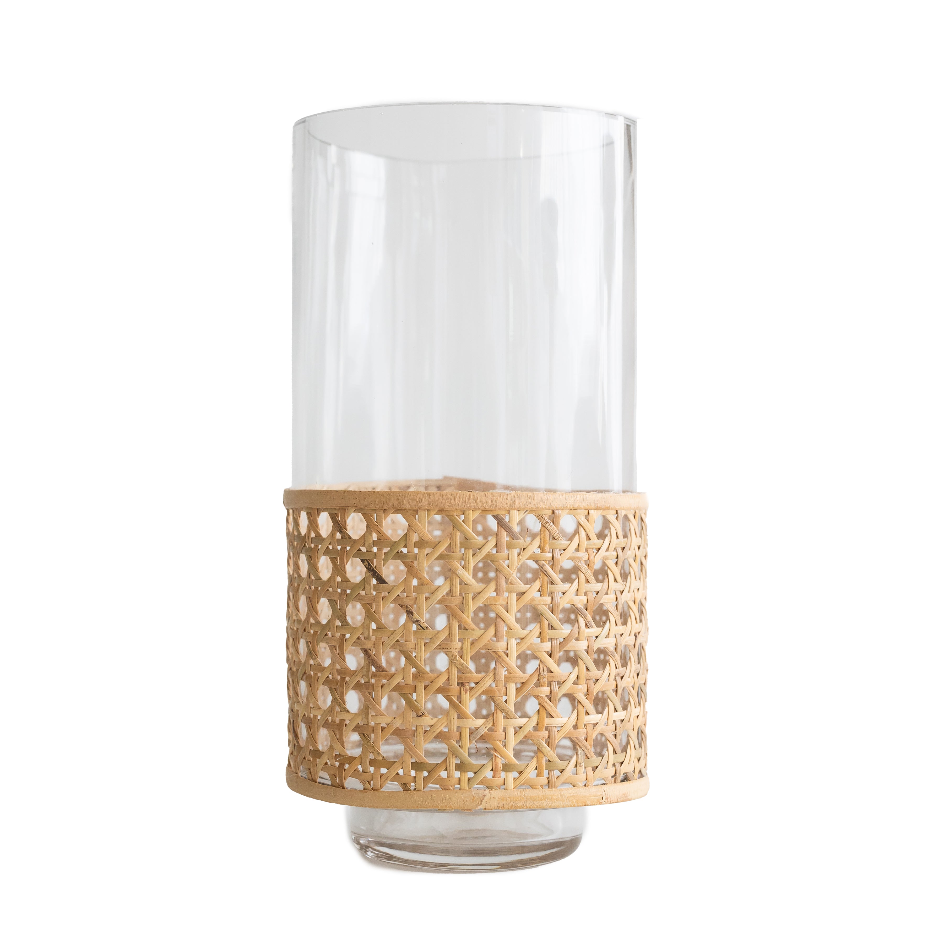 Olivia Rattan Vase Tall - LUXE AND BEAU