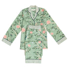 Green Shirley Chinoiserie Long Sleeve Pyjama Set - LUXE AND BEAU