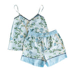 Blue Shirley Chinoiserie Cami Pyjama Set - LUXE AND BEAU