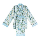 Blue Shirley Chinoiserie Long Sleeve Pyjama Set - LUXE AND BEAU