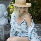 Blue Shirley Chinoiserie Cami Pyjama Set - LUXE AND BEAU