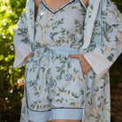 Blue Shirley Chinoiserie Cami Pyjama Set - LUXE AND BEAU