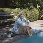 Blue Shirley Chinoiserie Cami Pyjama Set - LUXE AND BEAU