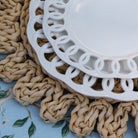 Buy Luxe Cushions & Linens - Lace Trellis Starter Plate - By Luxe & Beau Designs 