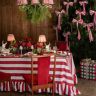 Red Stripe Bow - LUXE AND BEAU