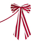 Red Stripe Bow - LUXE AND BEAU