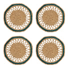 Sapphire Octagon Seagrass Placemat (Set of 4) - LUXE AND BEAU