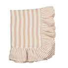 Buy Luxe Cushions & Linens - Blush Stripe Ruffle Linen Table Cloth - By Luxe & Beau Designs 