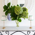 Buy Luxe Cushions & Linens - Green Velvet Scallop Trim Shade & Gold Base  - USB Table Lamp - By Luxe & Beau Designs 