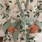 Hydrangea Cotton Robe - LUXE AND BEAU