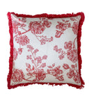 Red Camille Cushion 50x50cm - LUXE AND BEAU