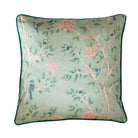 Green Chinoiserie Cushion Cover 50x50cm - LUXE AND BEAU