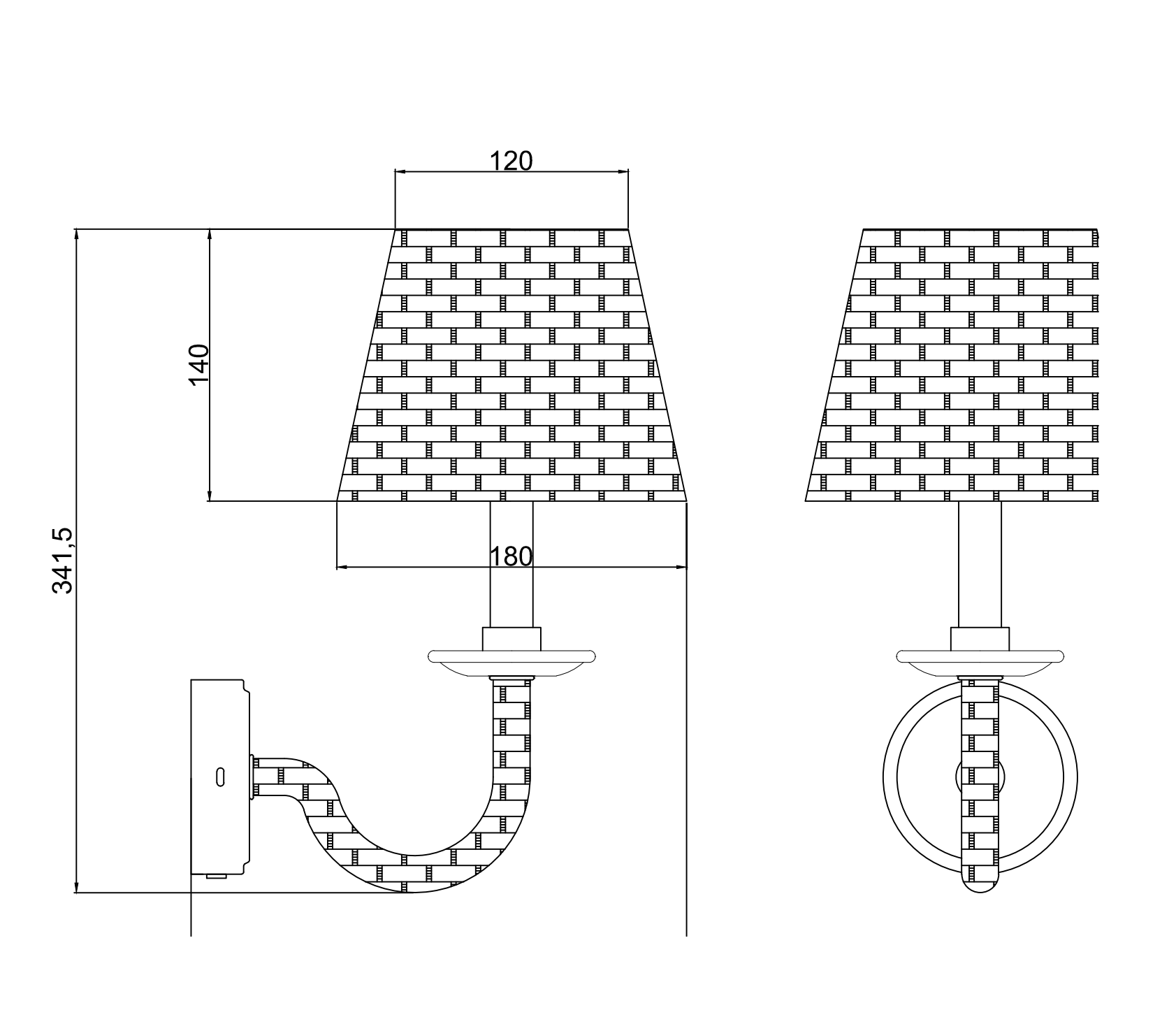 Audrey Rechargeable Wall Sconce Gold - LUXE AND BEAU