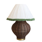 Rechargeable Dark Paloma Rattan Lamp Base - LUXE AND BEAU