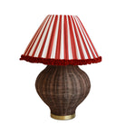 Rechargeable Dark Paloma Rattan Lamp Base - LUXE AND BEAU