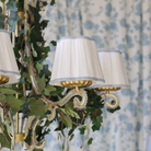 Blue Velvet Trim Scallop Lamp Shade - LUXE AND BEAU